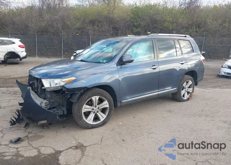 2013 Toyota Highlander Limited V6 from USA, damaged, VIN 5TDDK3EH9DS219179